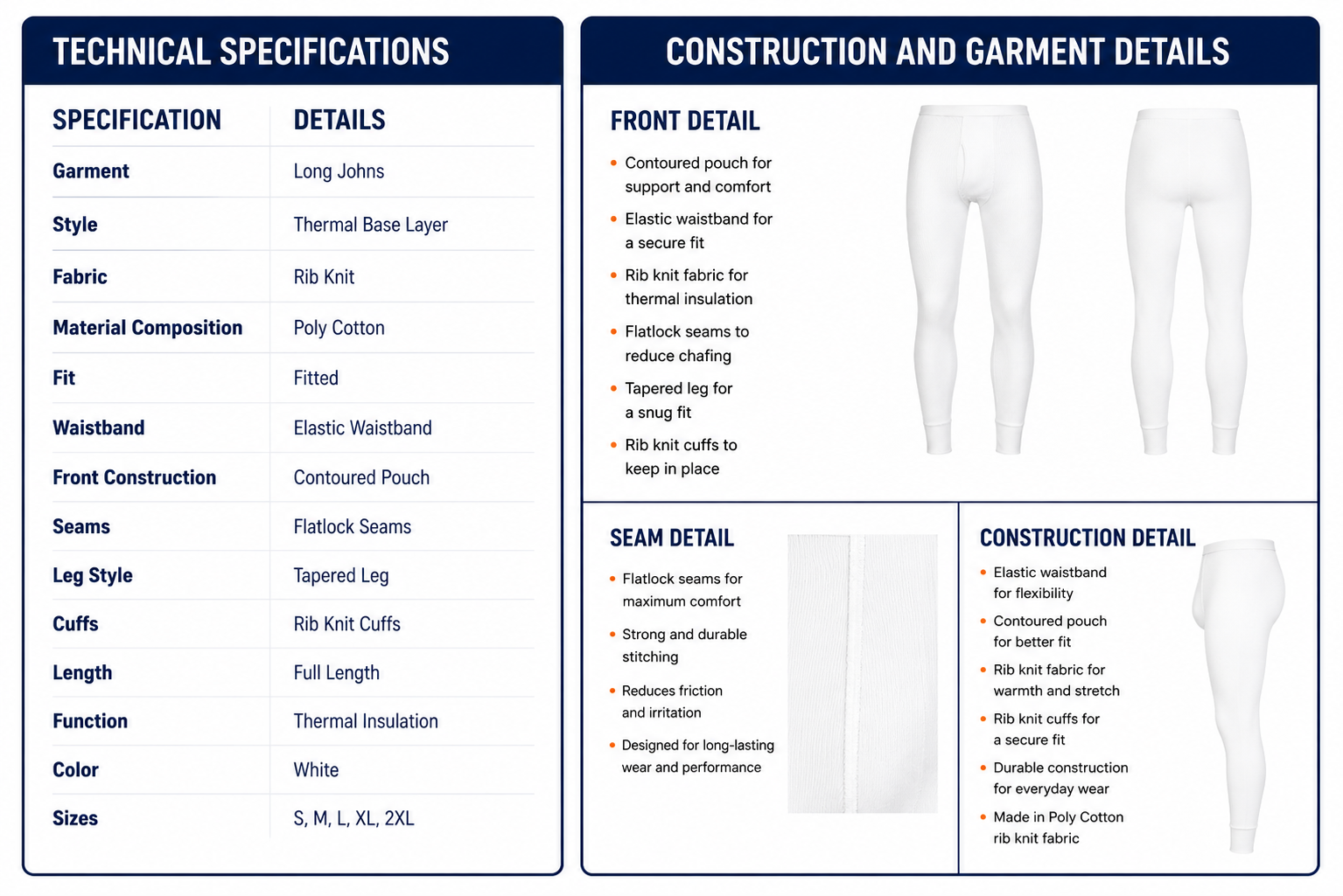 long johns spec