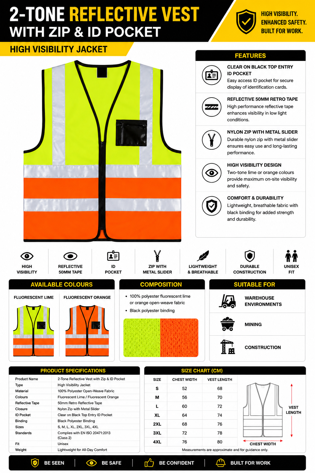 2-Tone Reflective Vest