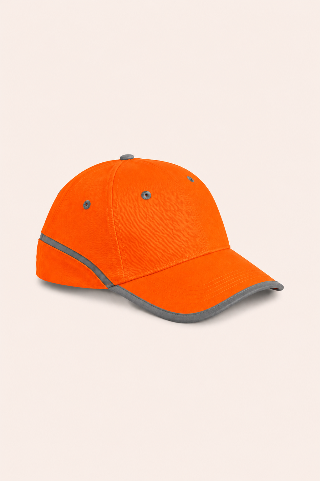 6 Panel Cap High Viz with Reflective Edge 1