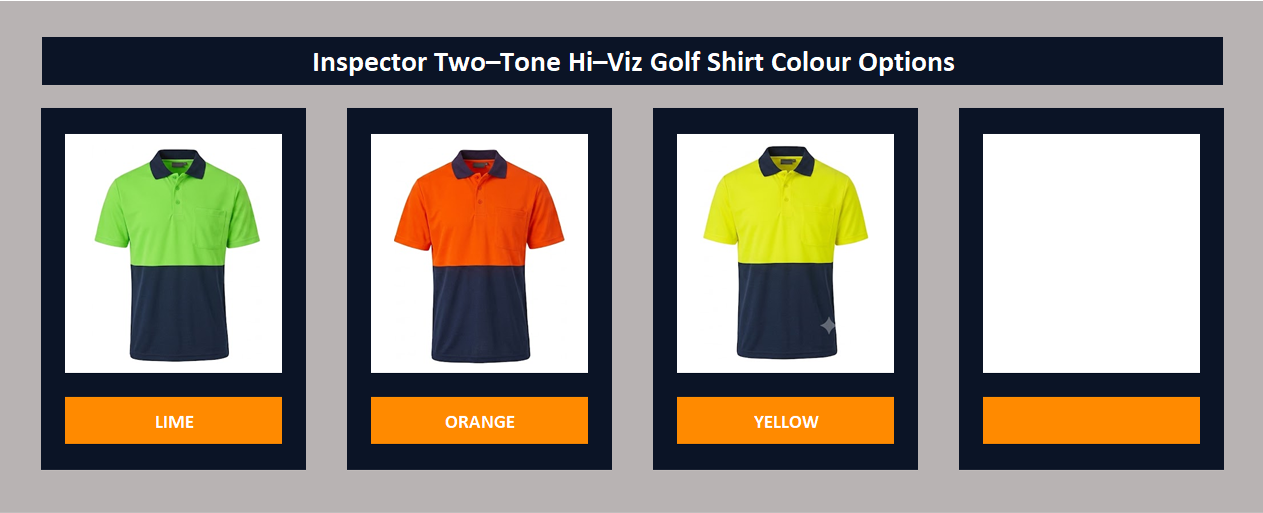 Inspector Two–Tone Hi–Viz Golf