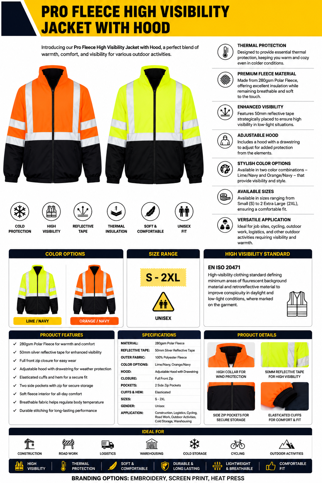 ProFleece Jacket with hood SPEC