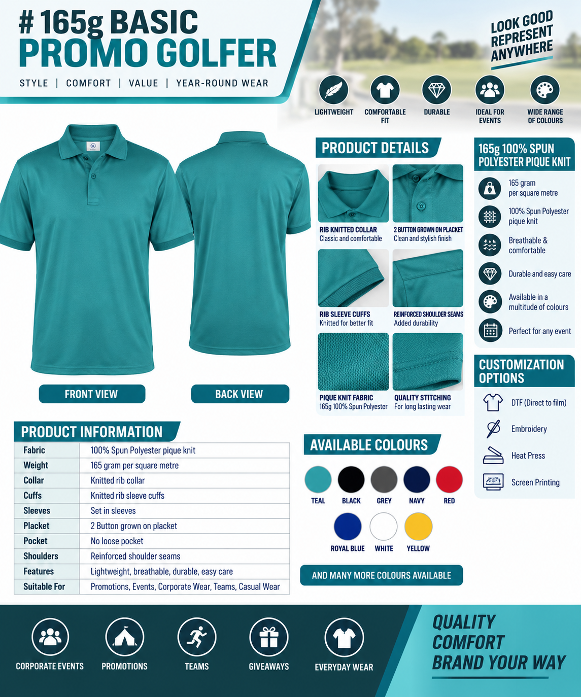 165g Basic Promo Golfer