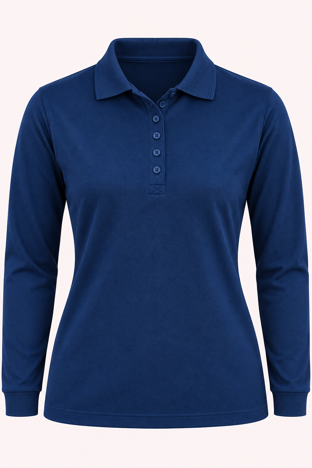 175g Pique Knit Long Sleeve Golfer Ladies1