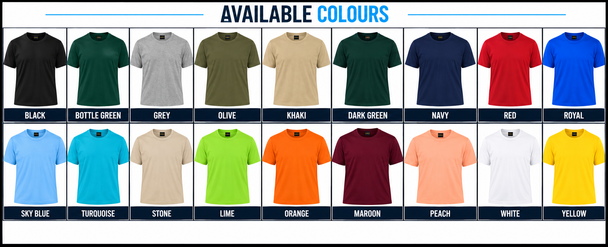 180g Crew Neck T-Shirt2