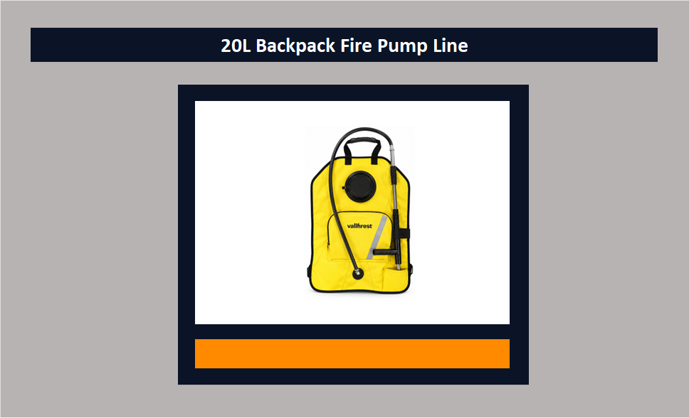 20L Backpack Fire Pump Line