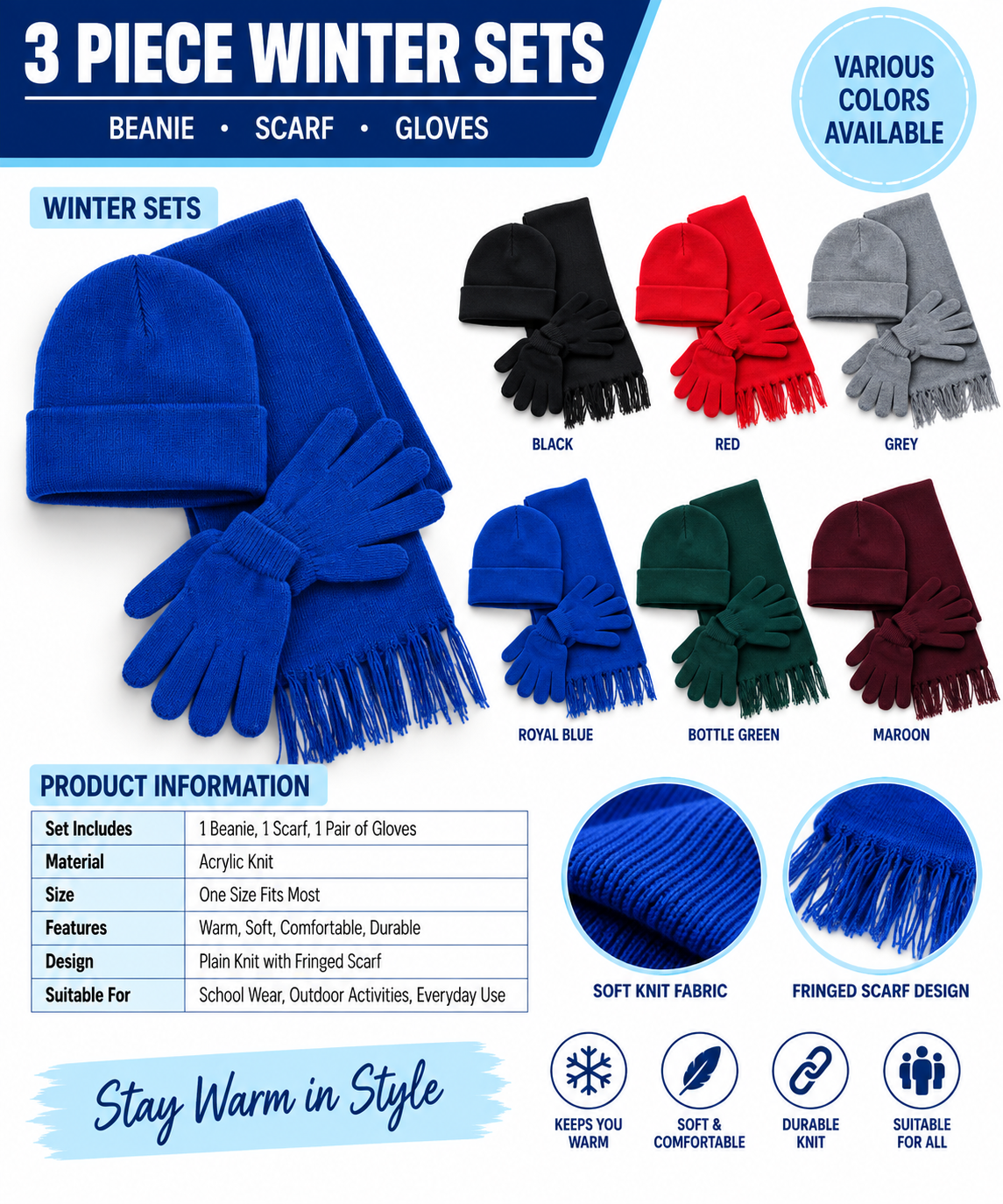 3 PC WINTER SET