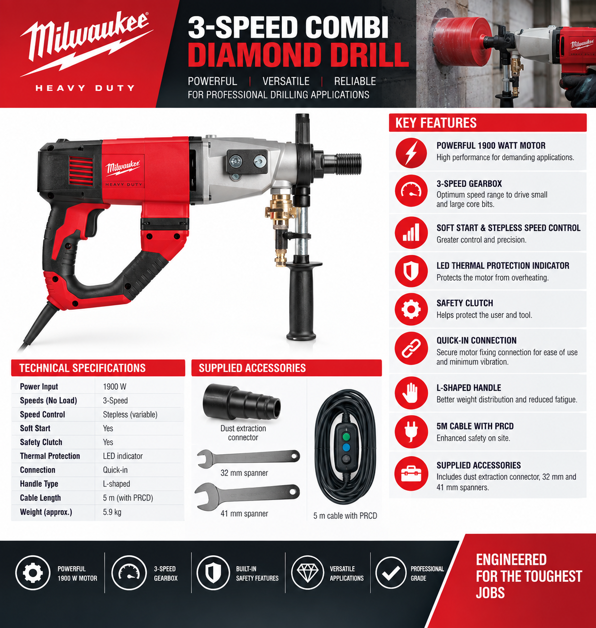 3-Speed Combi Diamond Drill2