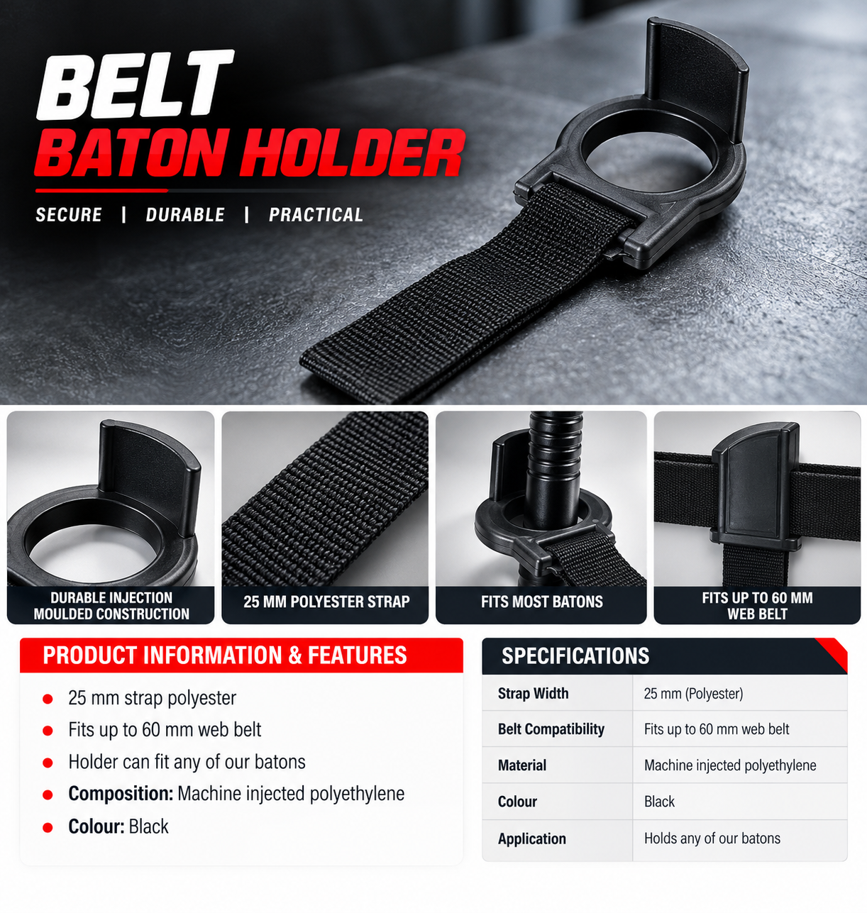 BELT BATON HOLDER