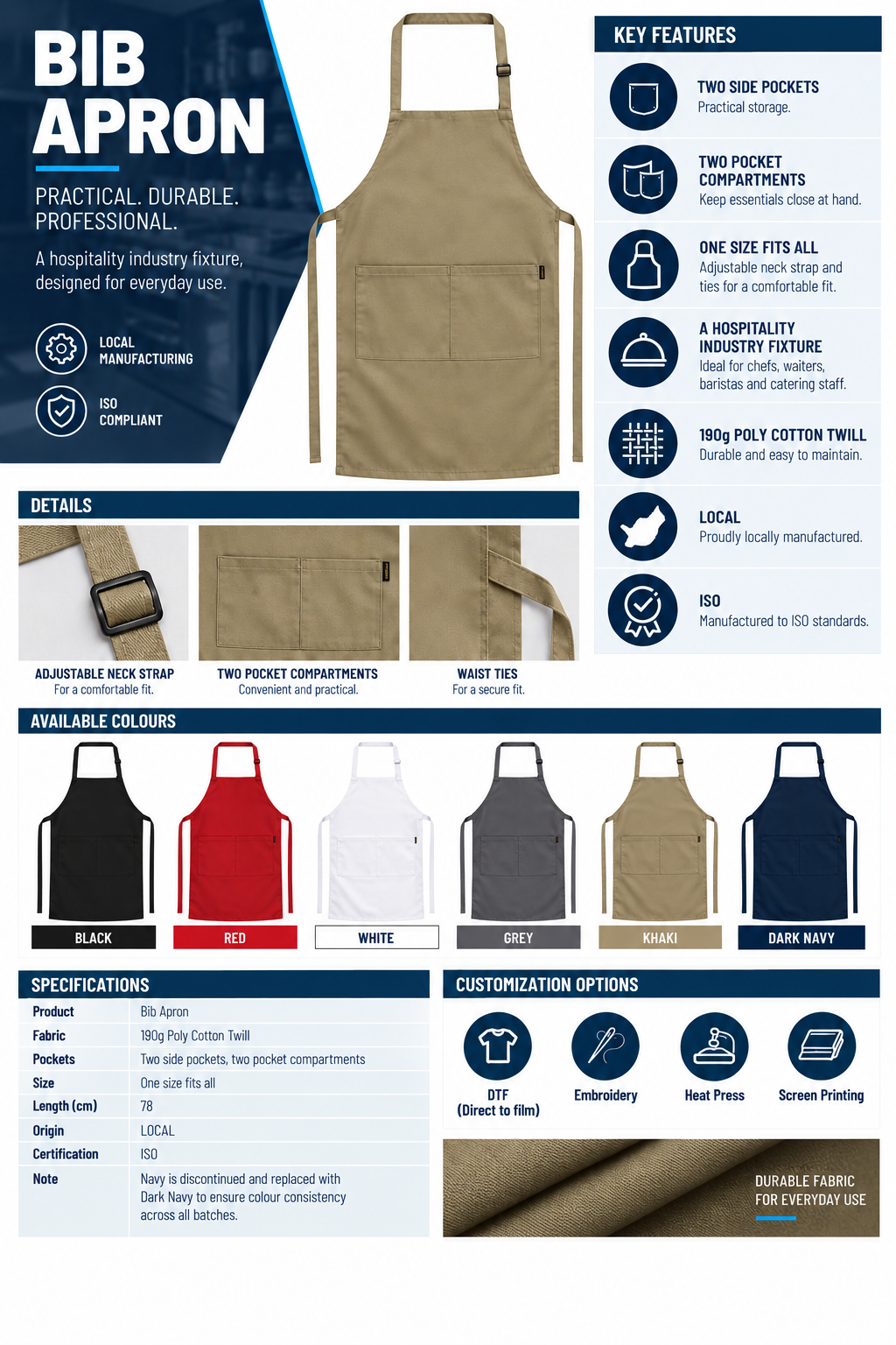 Bib Apron