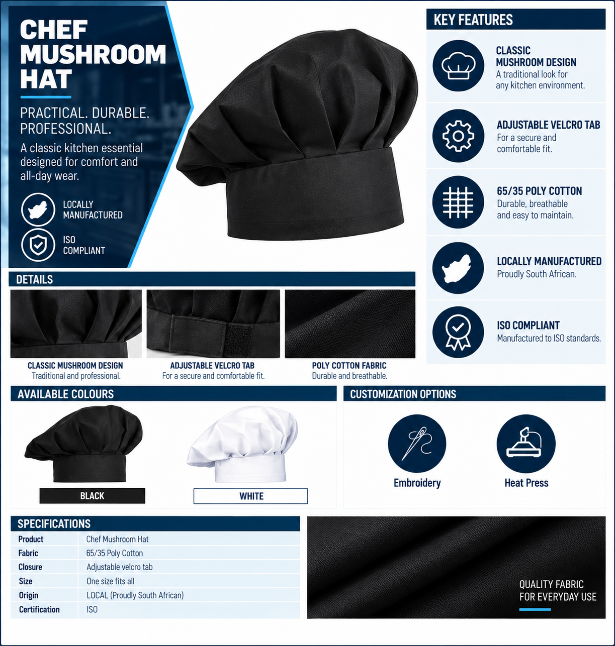 Chef Mushroom Hat
