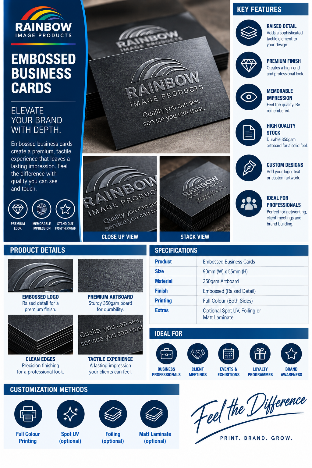 Embossed Cards