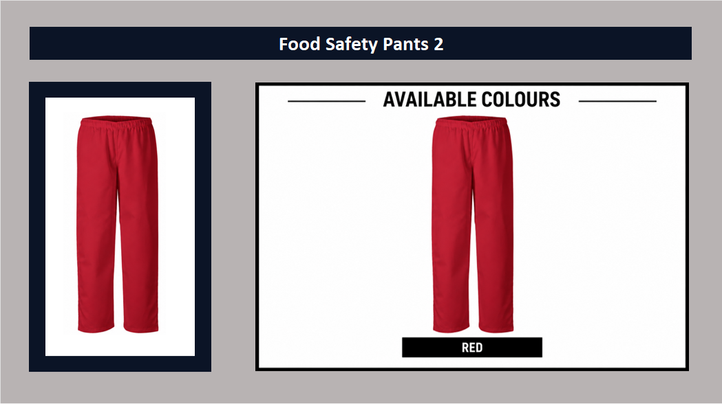 Food Safety pants 2