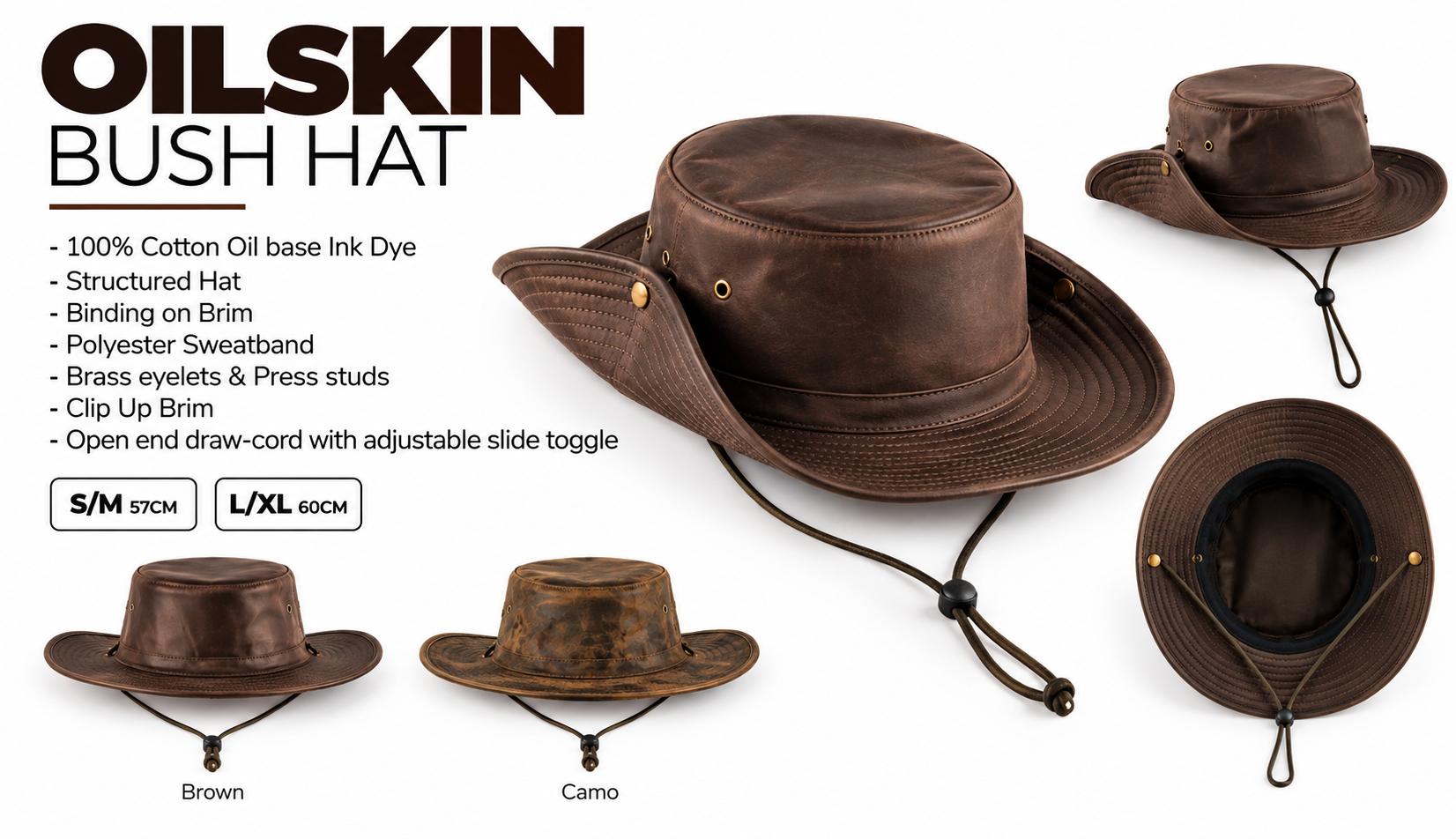 OILSKIN BUSH HAT