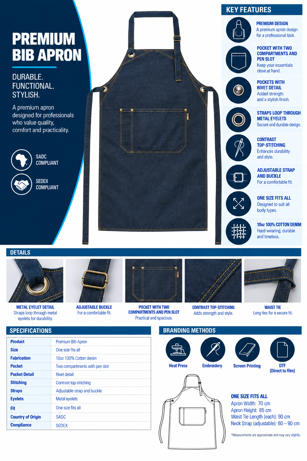 Premium Bib Apron1