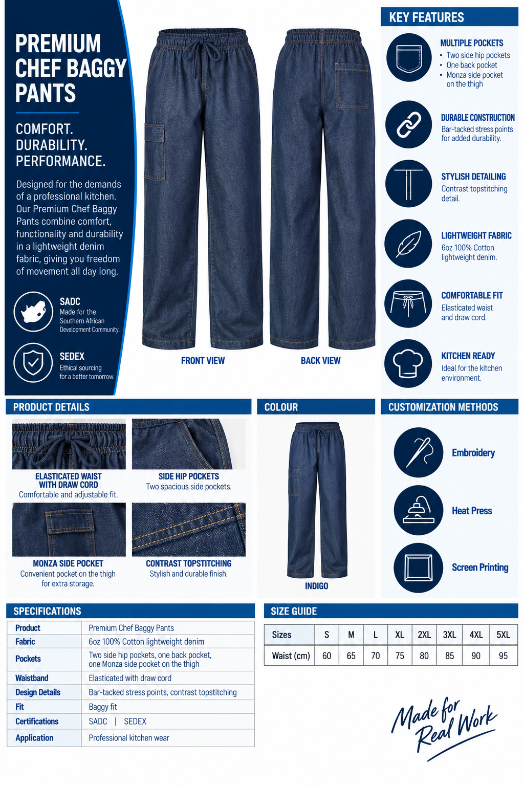 Premium Chef Baggy Pants2