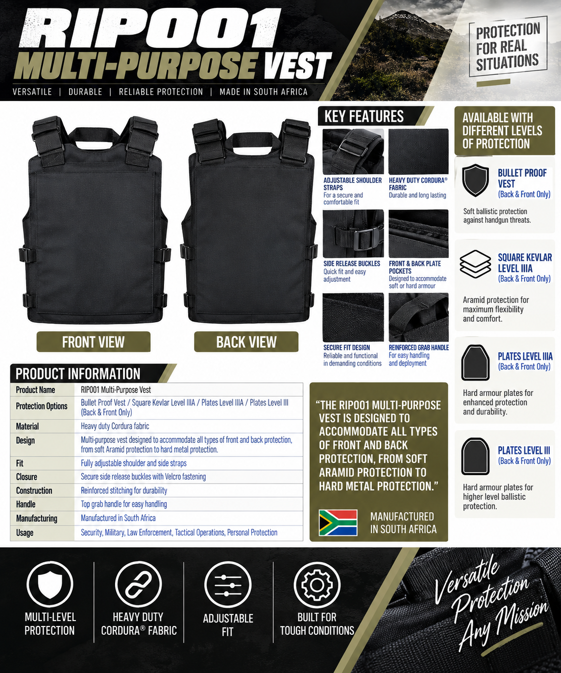 RIP001 MULTI-PURPOSE VEST