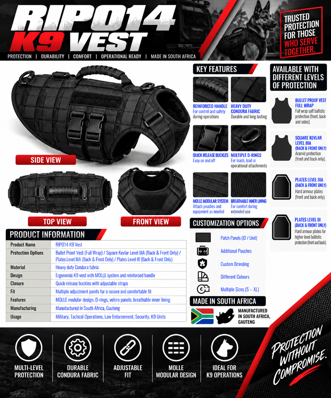 RIP014 K9 VEST