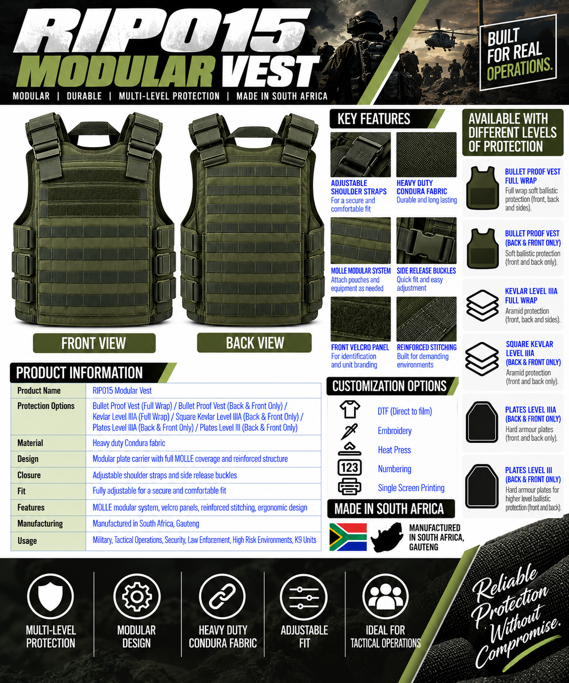 RIP015 MODULAR VEST
