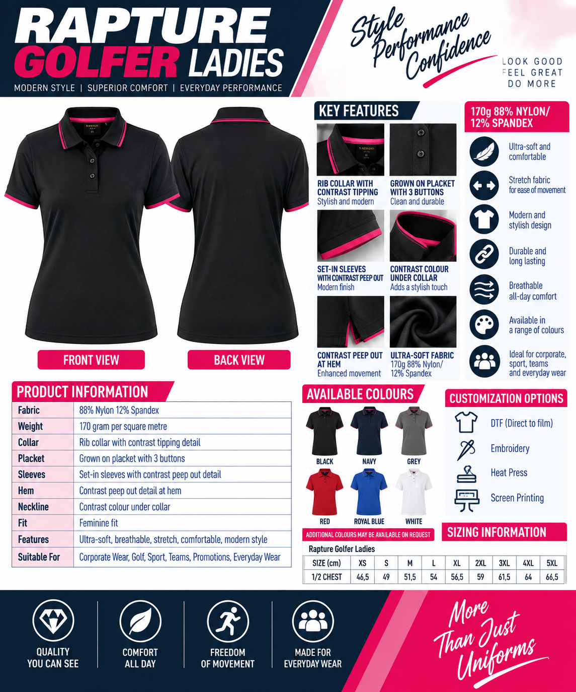 Rapture Golfer Ladies