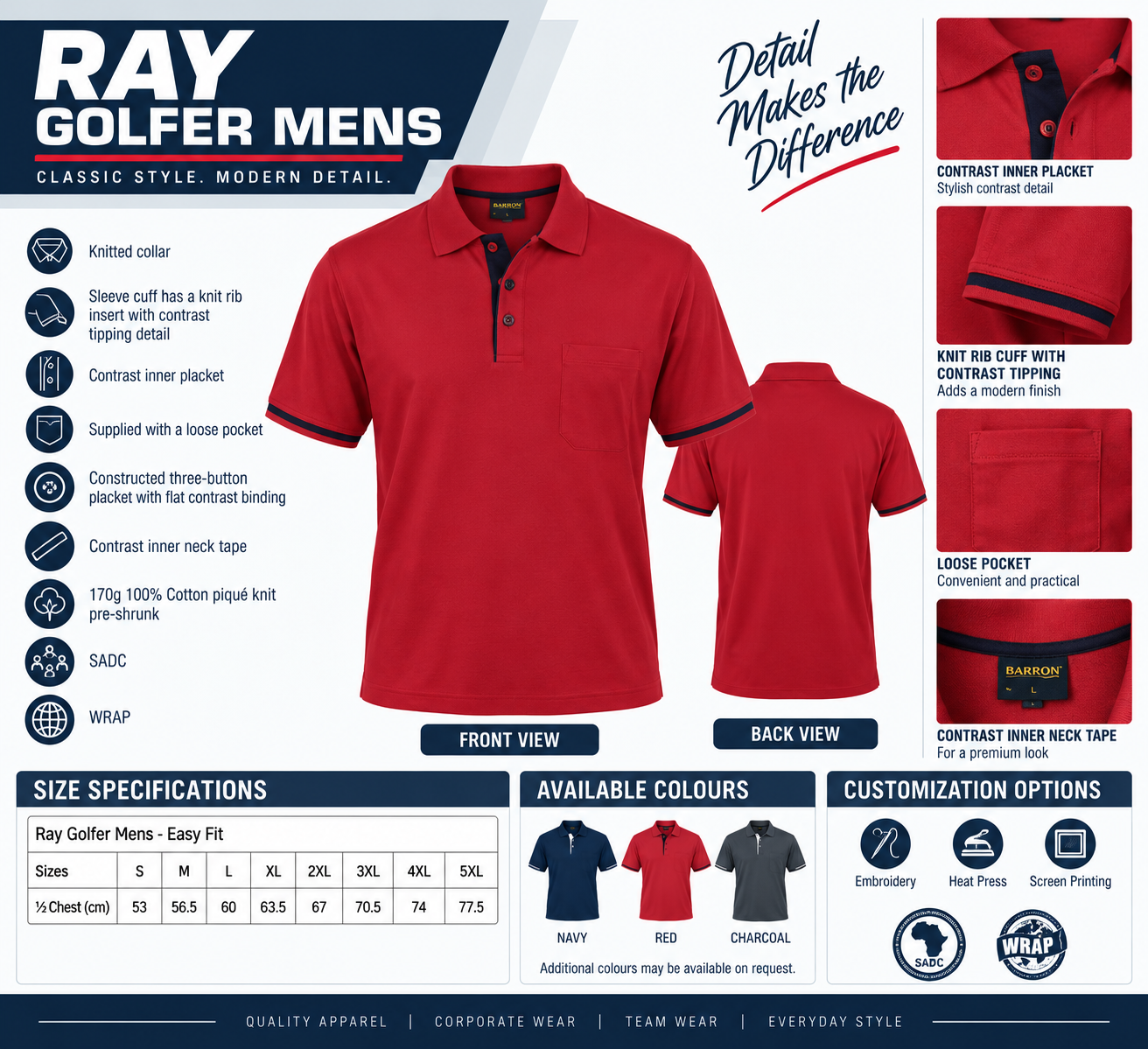 Ray Golfer Mens