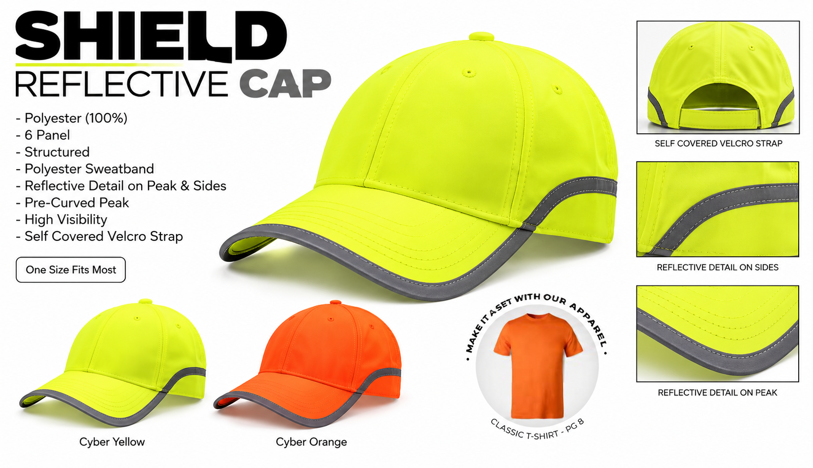 SHIELD REFLECTIVE CAP
