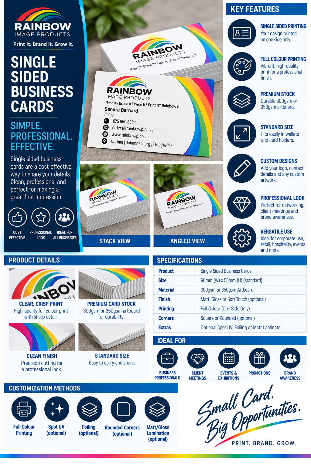 SINGLE SIDED CARDS2