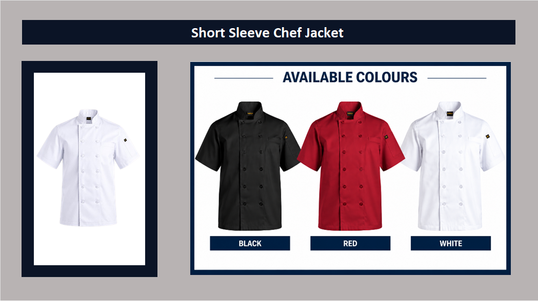 Short Sleeve Chef Jacket2