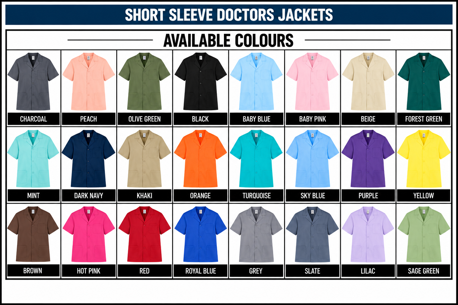 Short Sleeve Doctors Jackets12