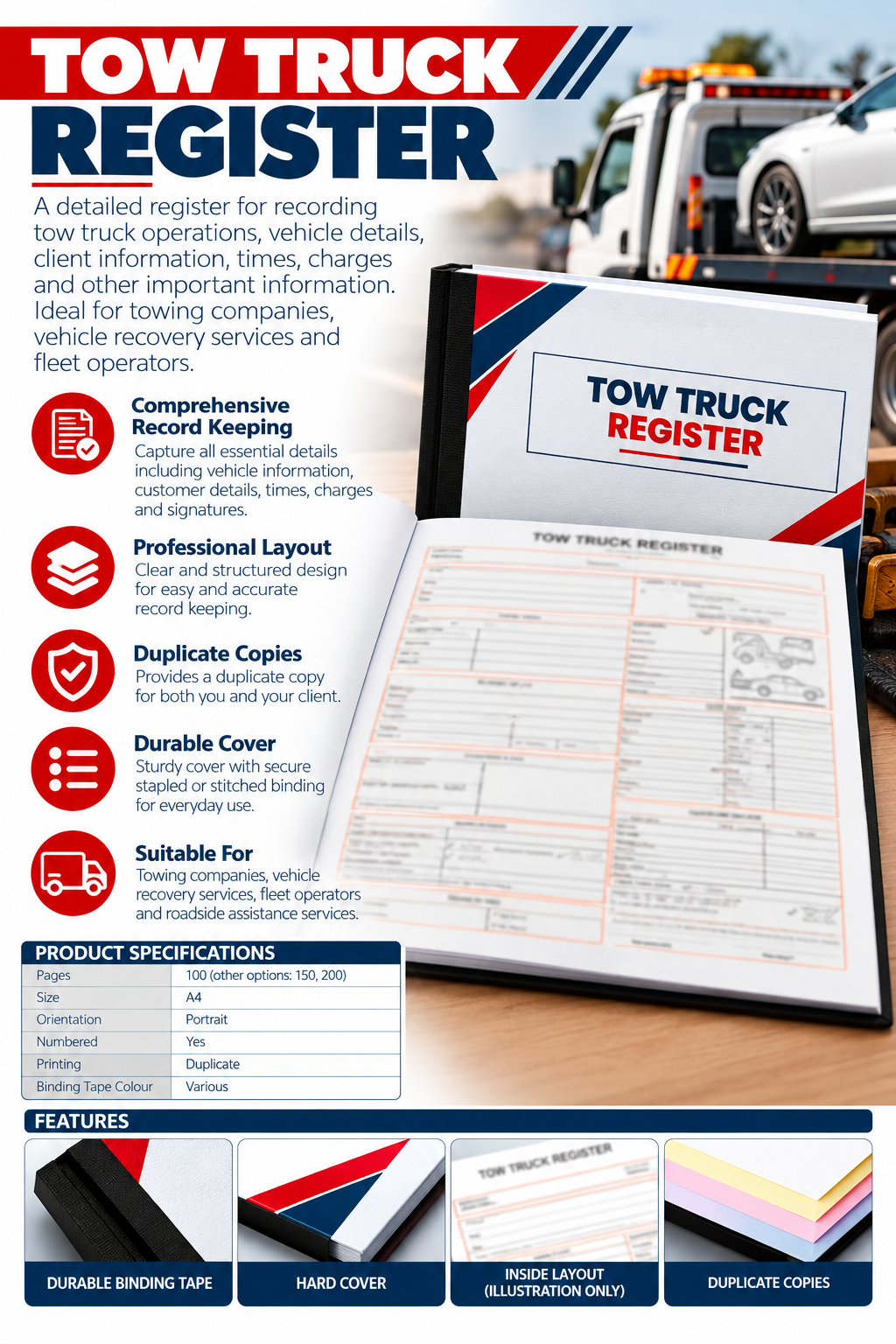 Tow Truck Register