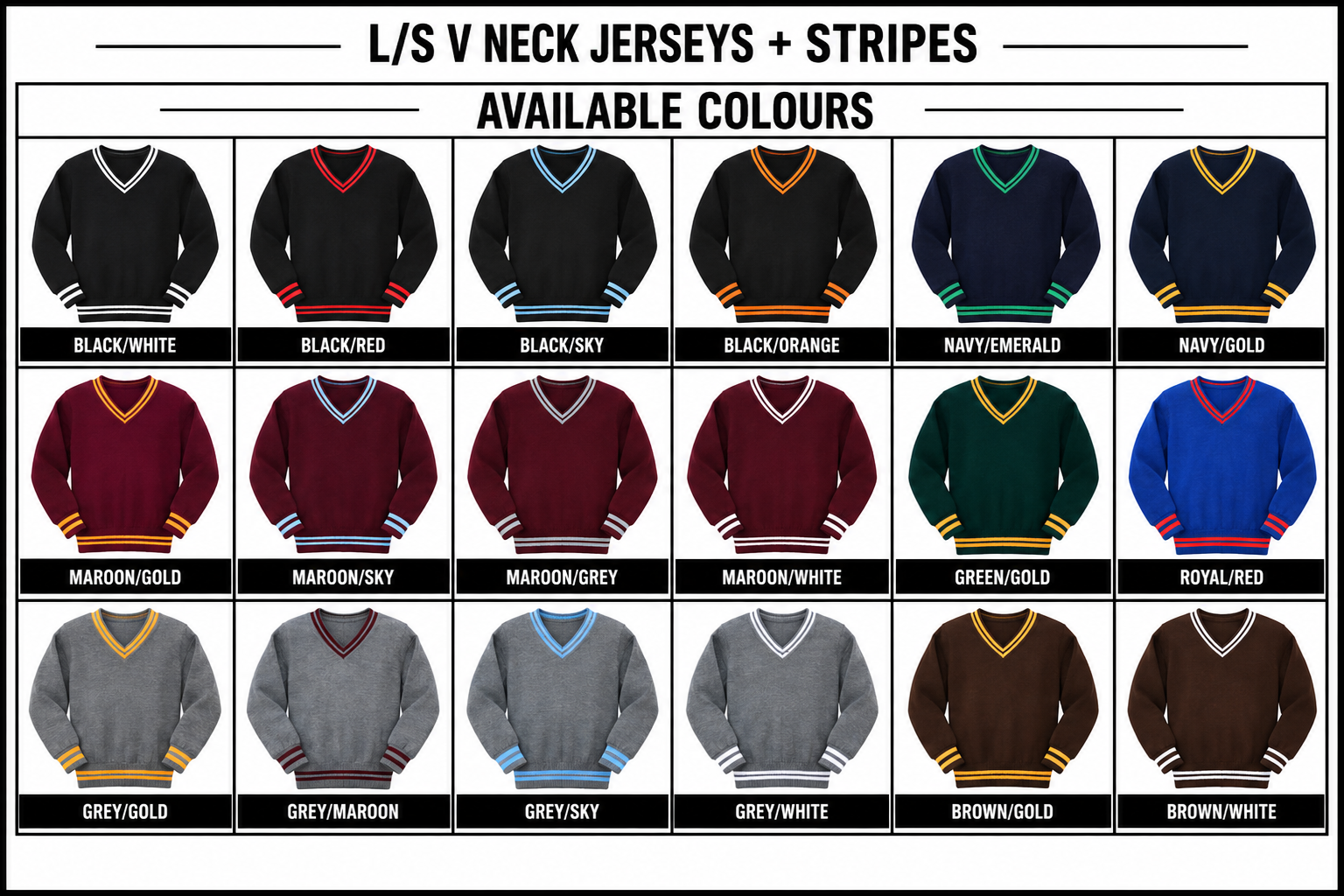 V-Neck Jersey + Stripes2