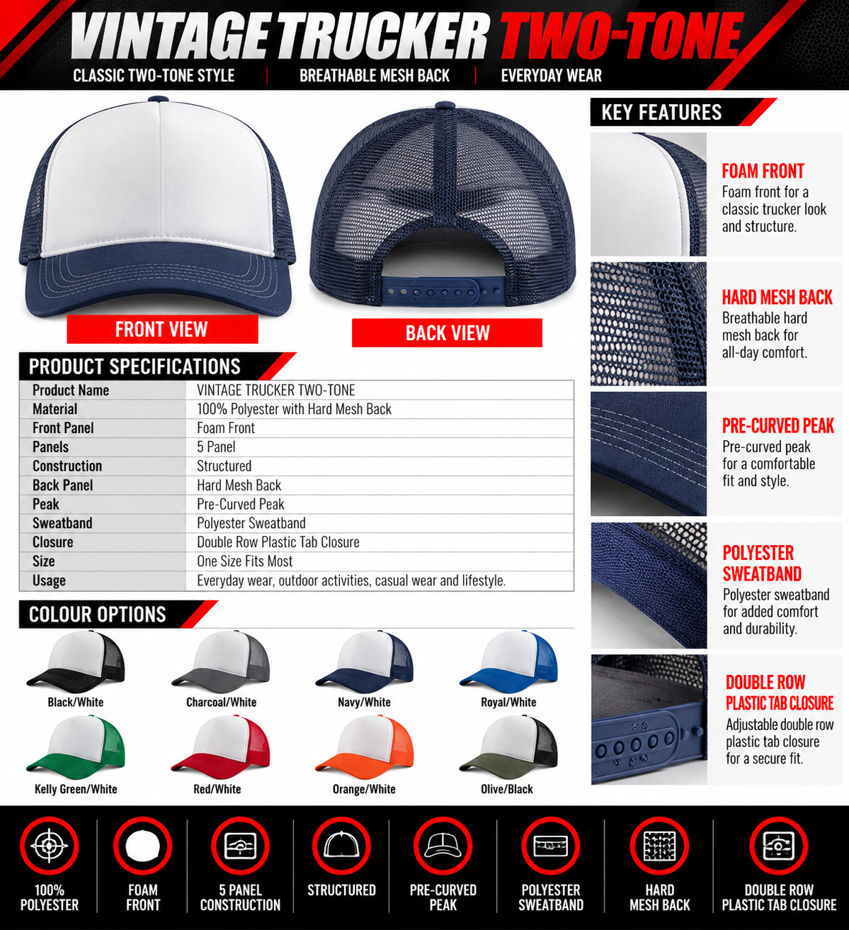 VINTAGE TRUCKER TWO-TONE