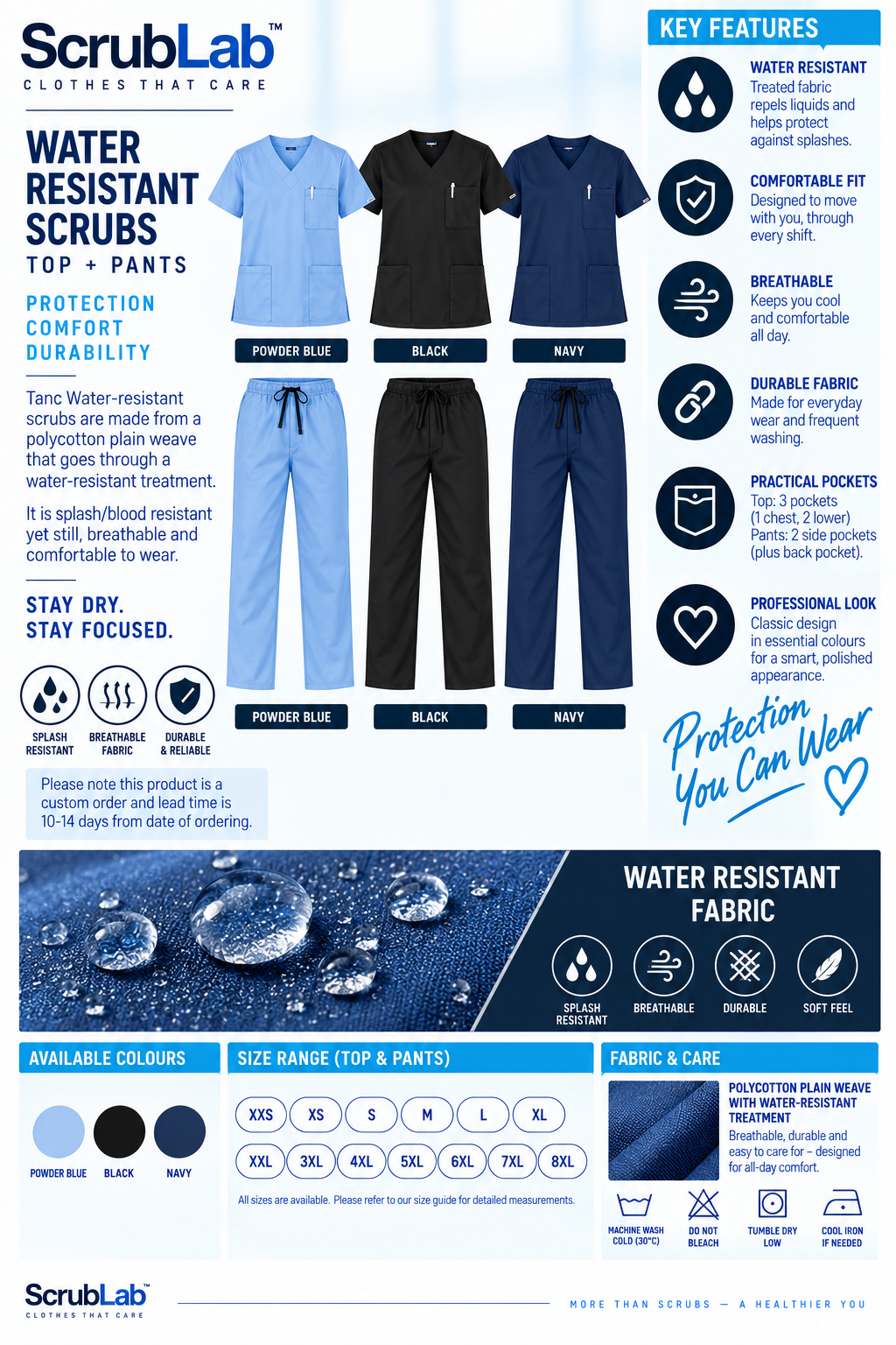 Water Resistant Scrubs