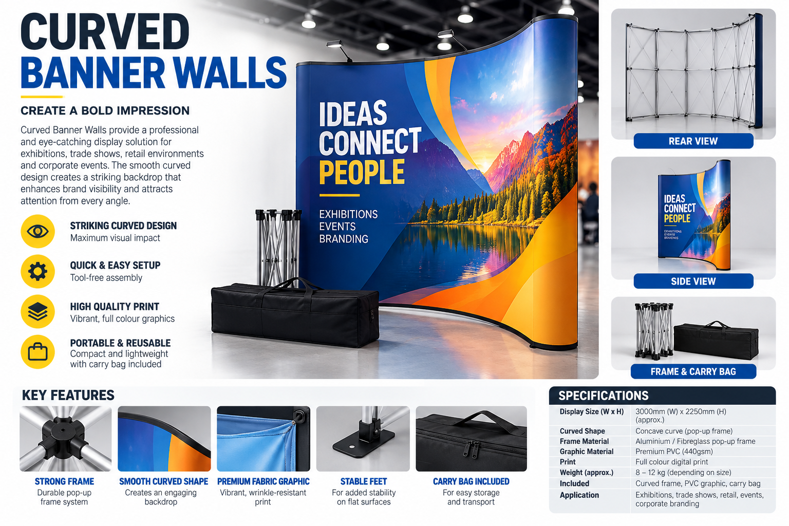 CURVED WALL BANNER