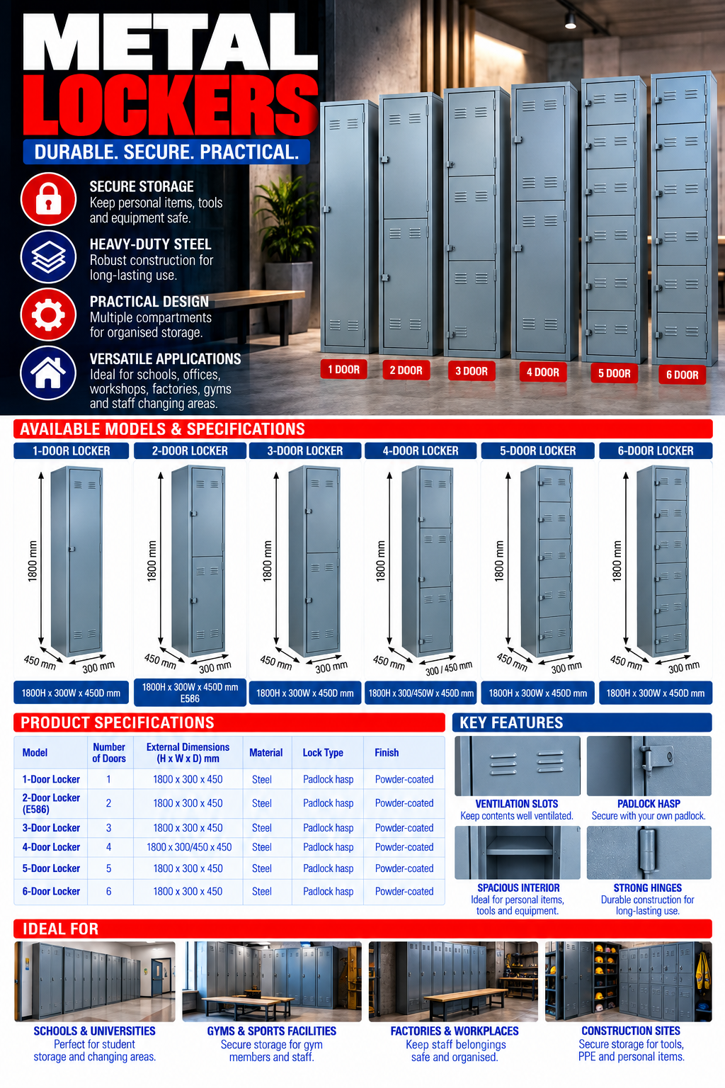 METAL LOCKERS