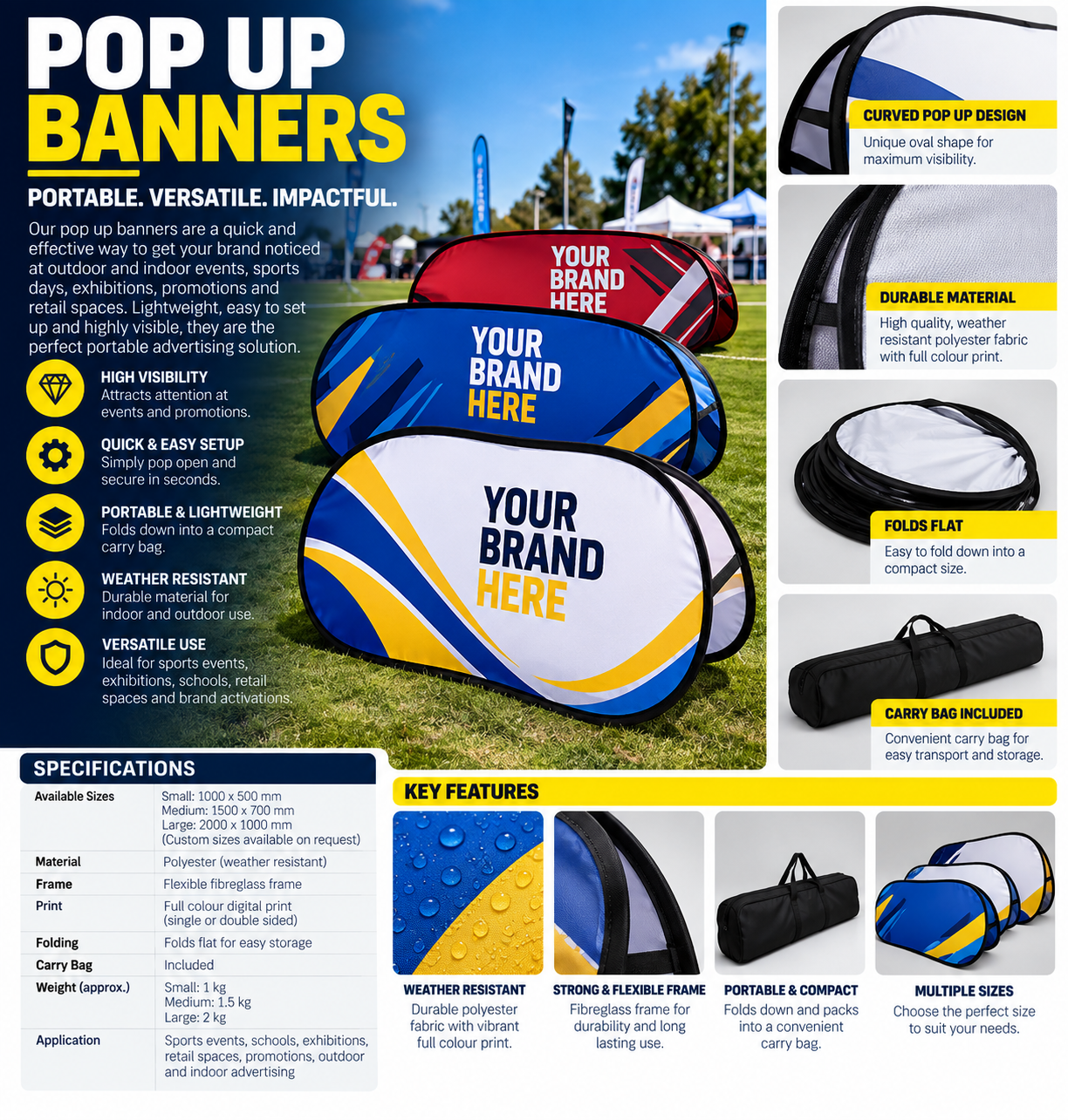 POP UP BANNER