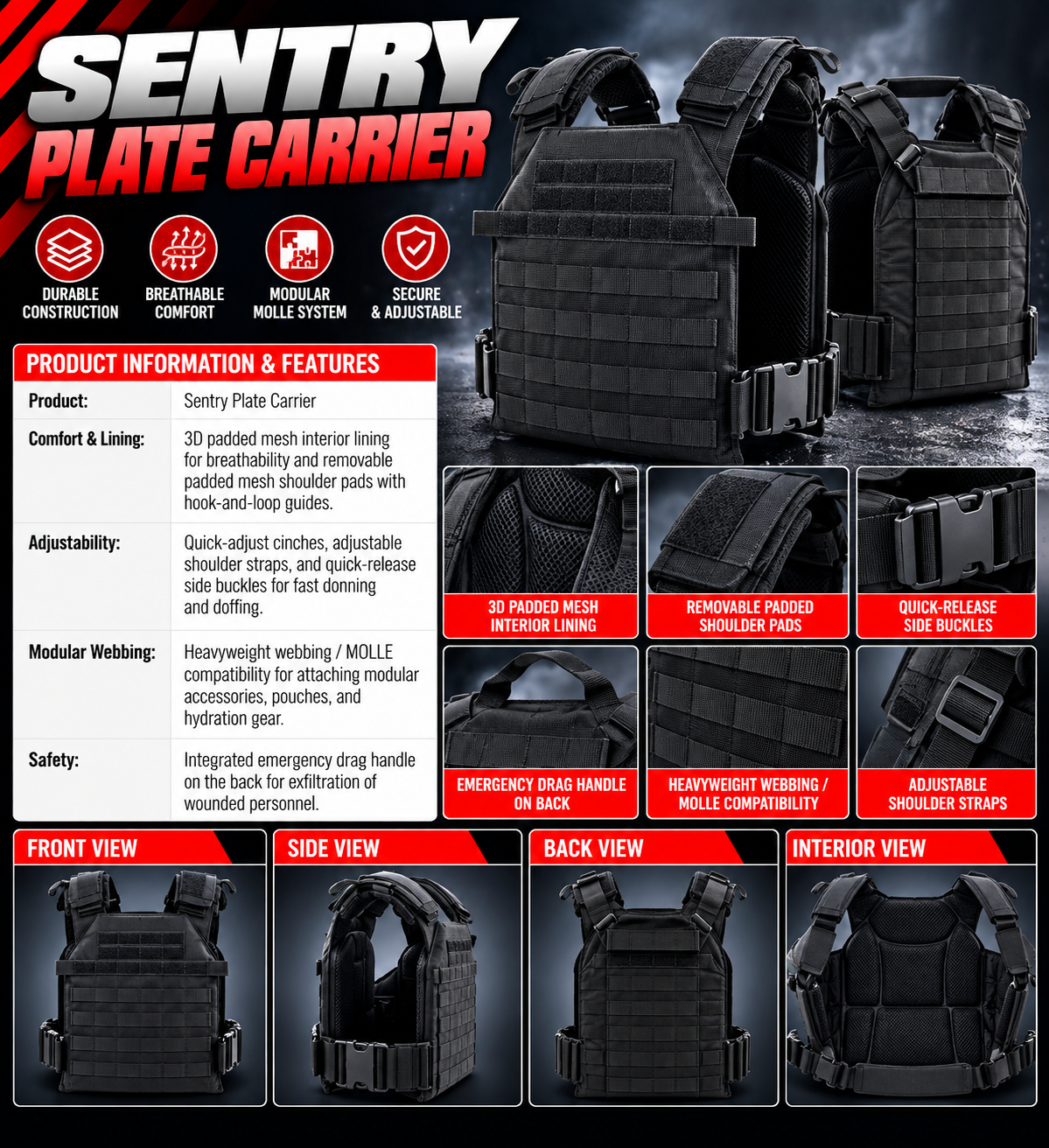SENTRY PLATE CARRIER