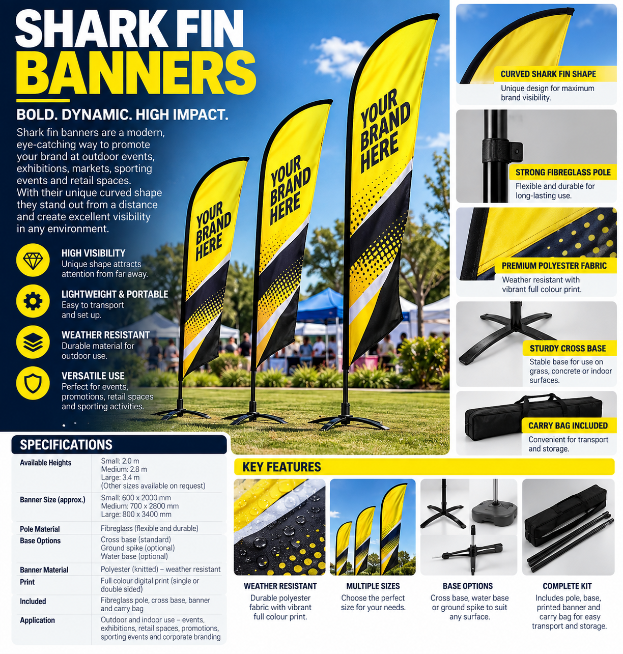 SHARK FIN BANNER